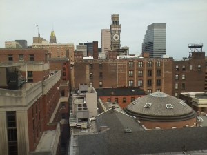 View from the hospital.