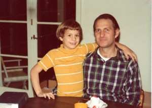 Me and my dad, 1974.